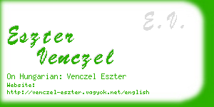 eszter venczel business card